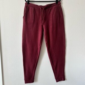soft serve cloud cotton unisex joggers in red
